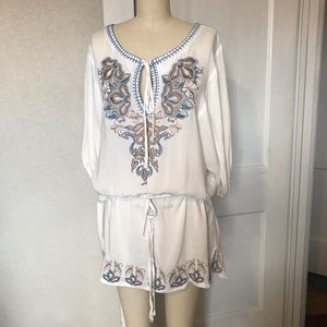 Cecico embroidered tunic top